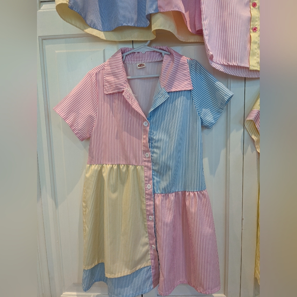 Spring Colorful Patchwork Family Outfits - Picture 2 of 6
